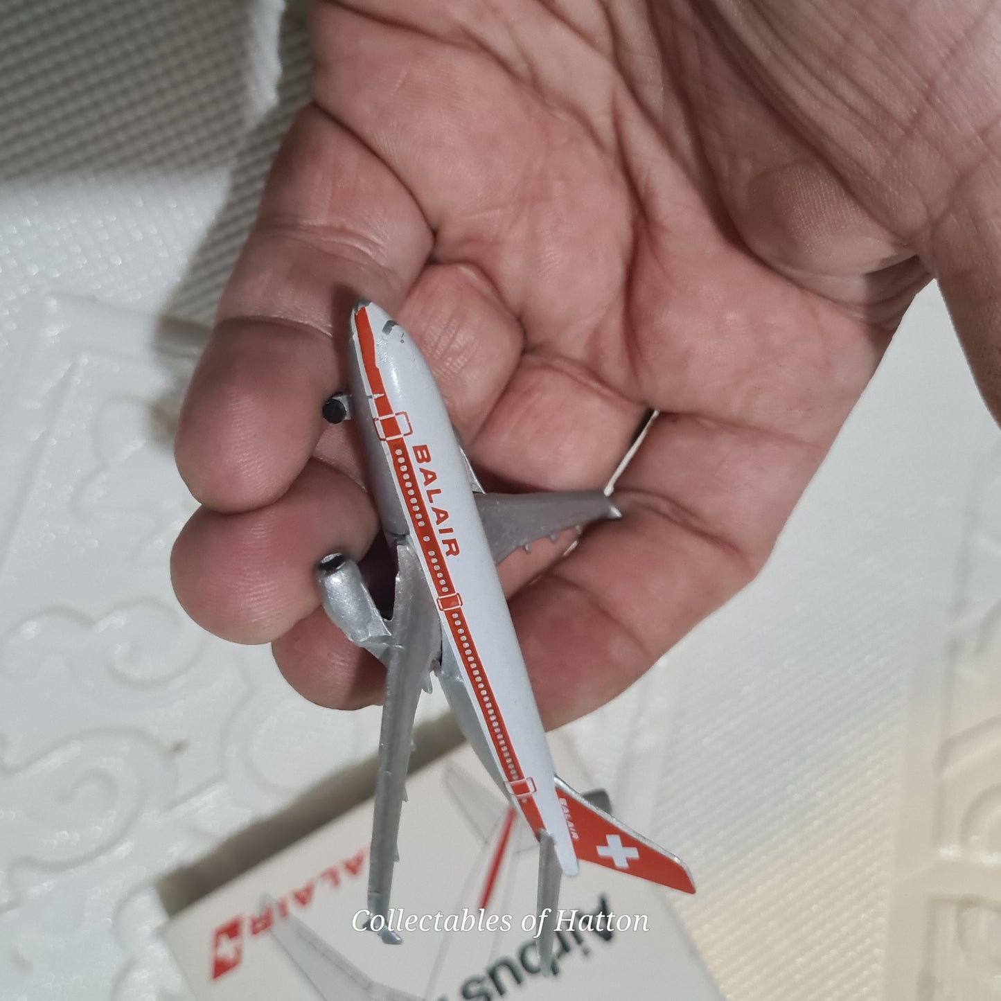 Schabak 1:600 Airbus A-310 Balair made Germany diecast plane 923/55