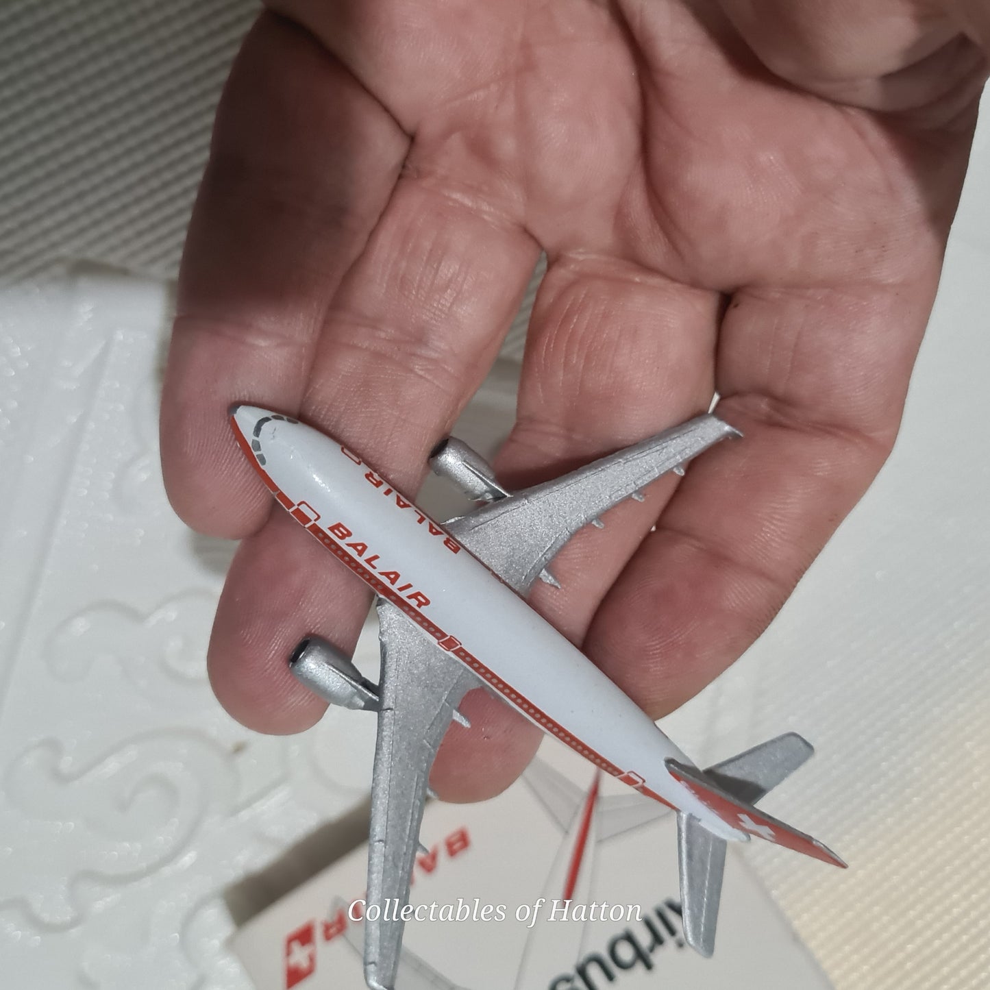 Schabak 1:600 Airbus A-310 Balair made Germany diecast plane 923/55