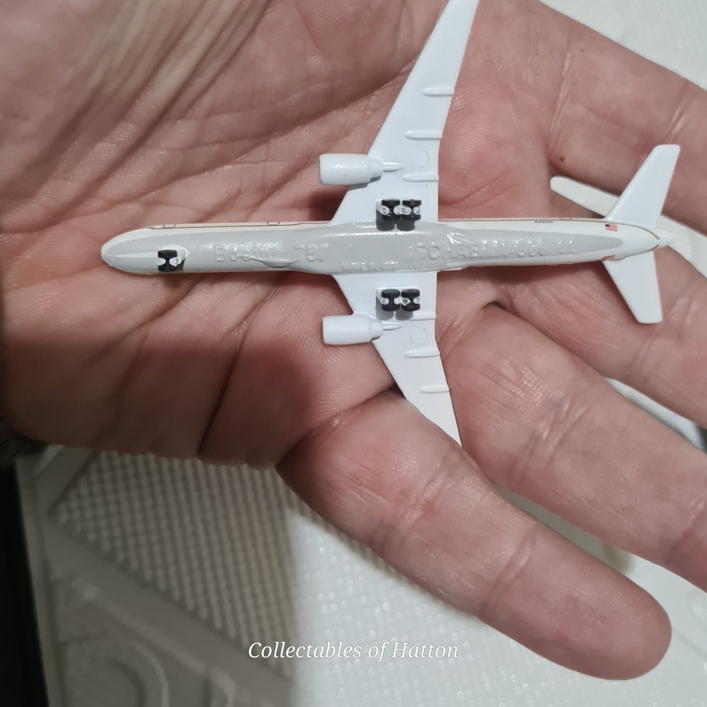 Schabak 1:600 Boeing 757 Continental made Germany diecast plane 908/46