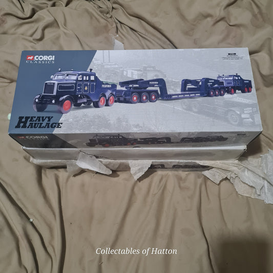 Corgi 17701 Heavy Haulage 1:50 Pickfords 2 x scammell constructors & 24 wheel low loader set