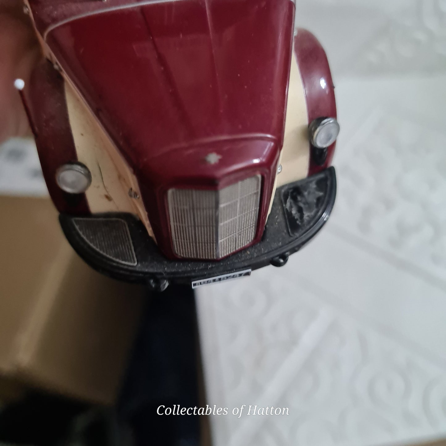 SCHUCO 02741 MERCEDES-BENZ O6600 COACH bus MAROON / CREAM  FURTHER FREEDOM loose used 1:43