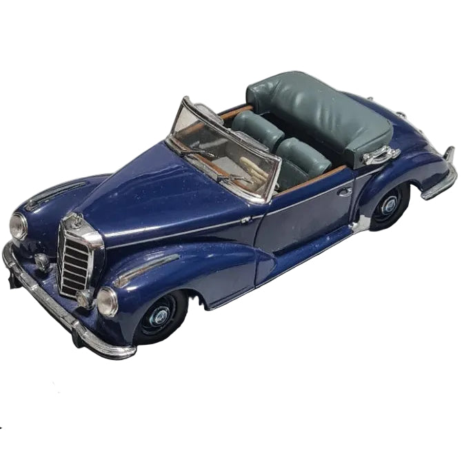 Minichamps 1:43 Mercedes 300 S Cabriolet 1951-55 blue diecast model missing wing mirror vgc