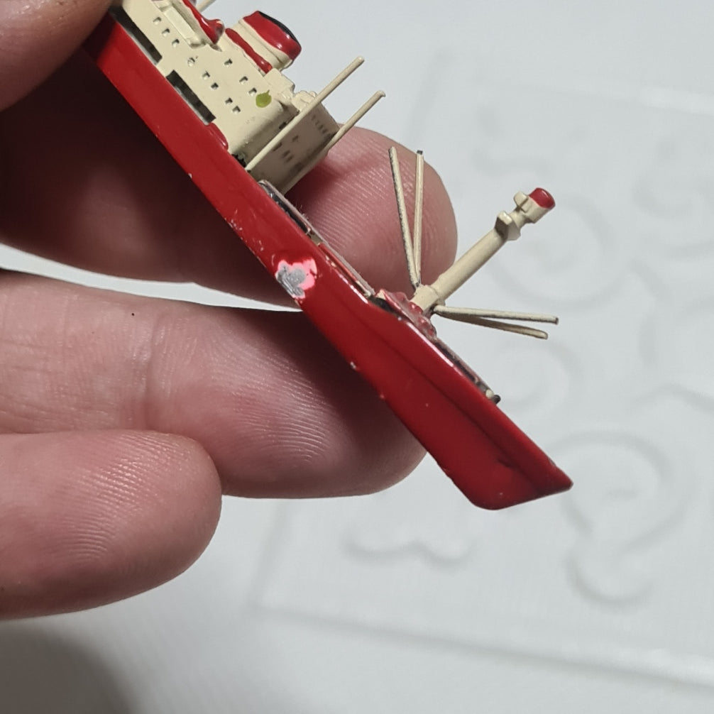 Hansa  1:1250 Helga Dan 19 1957 Freighter waterline model metal ship