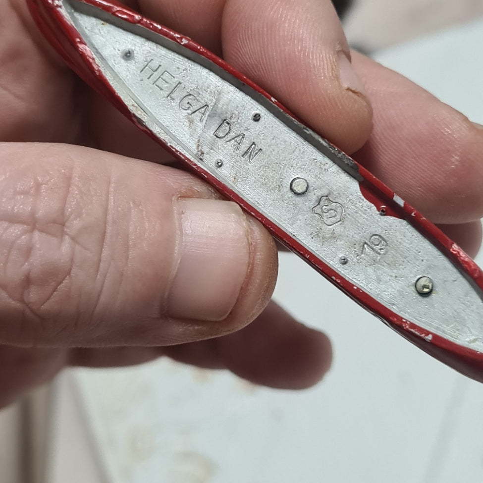 Hansa  1:1250 Helga Dan 19 1957 Freighter waterline model metal ship