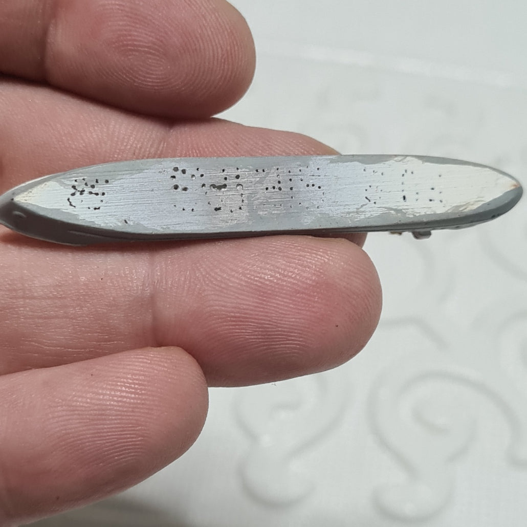 unknown 1:1200 1:250 waterline model metal ship F02 ?