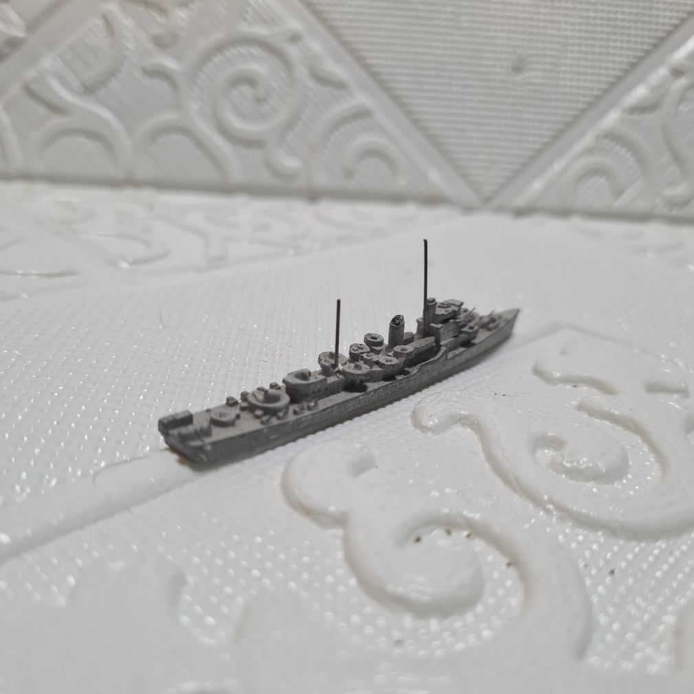 Hansa 1:1250 S13 USS Bostwick destroyer escort 1942 waterline metal model good example