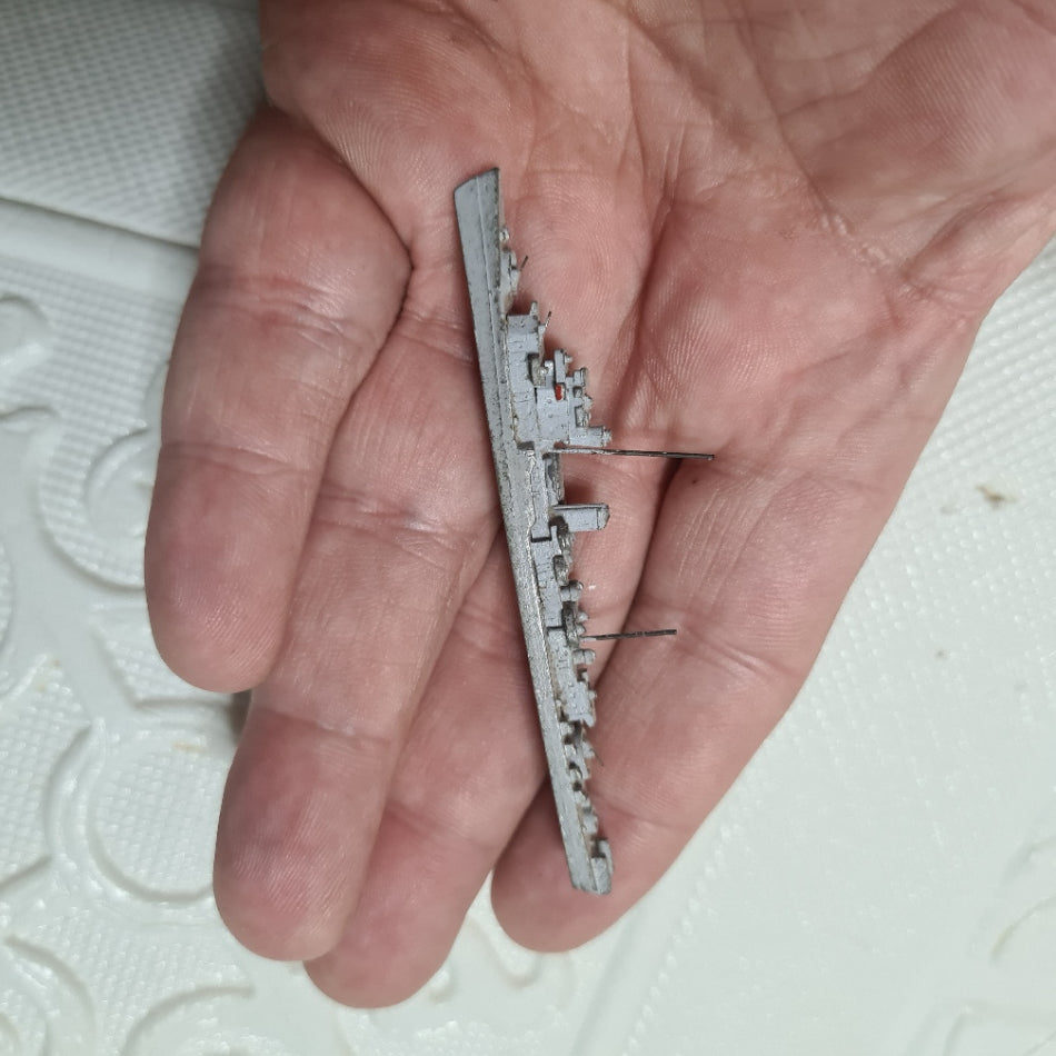 Hansa 1:1250 S13 USS Bostwick destroyer escort 1942 waterline metal model good example