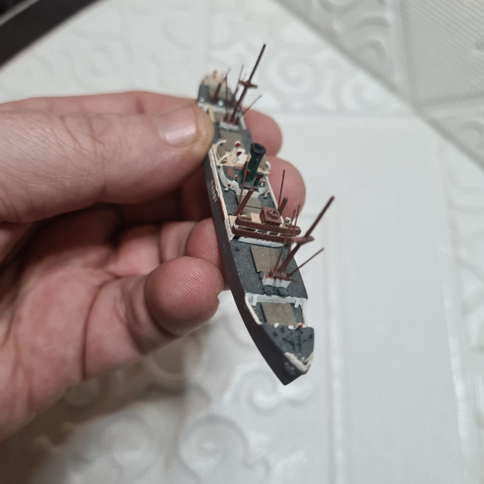 Rhenania RHE 140A  Danby 1:1250  waterline model metal ship good example