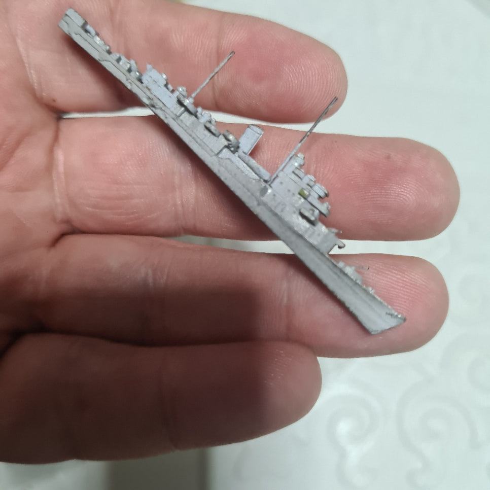 Hansa 1:1250 S13 USS Bostwick destroyer ship escort 1942 waterline metal model good example