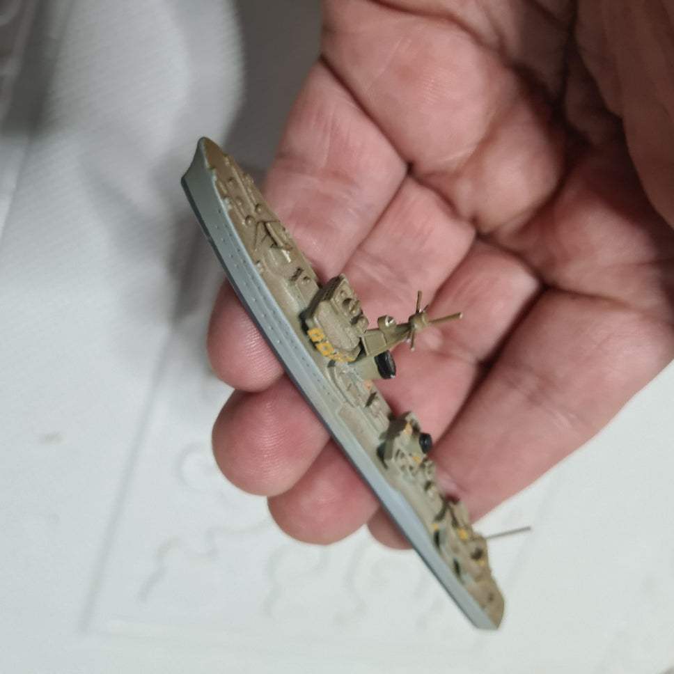 Hansa 1:1250 S24 z-23 1940 destroyer battleship  waterline metal model good example