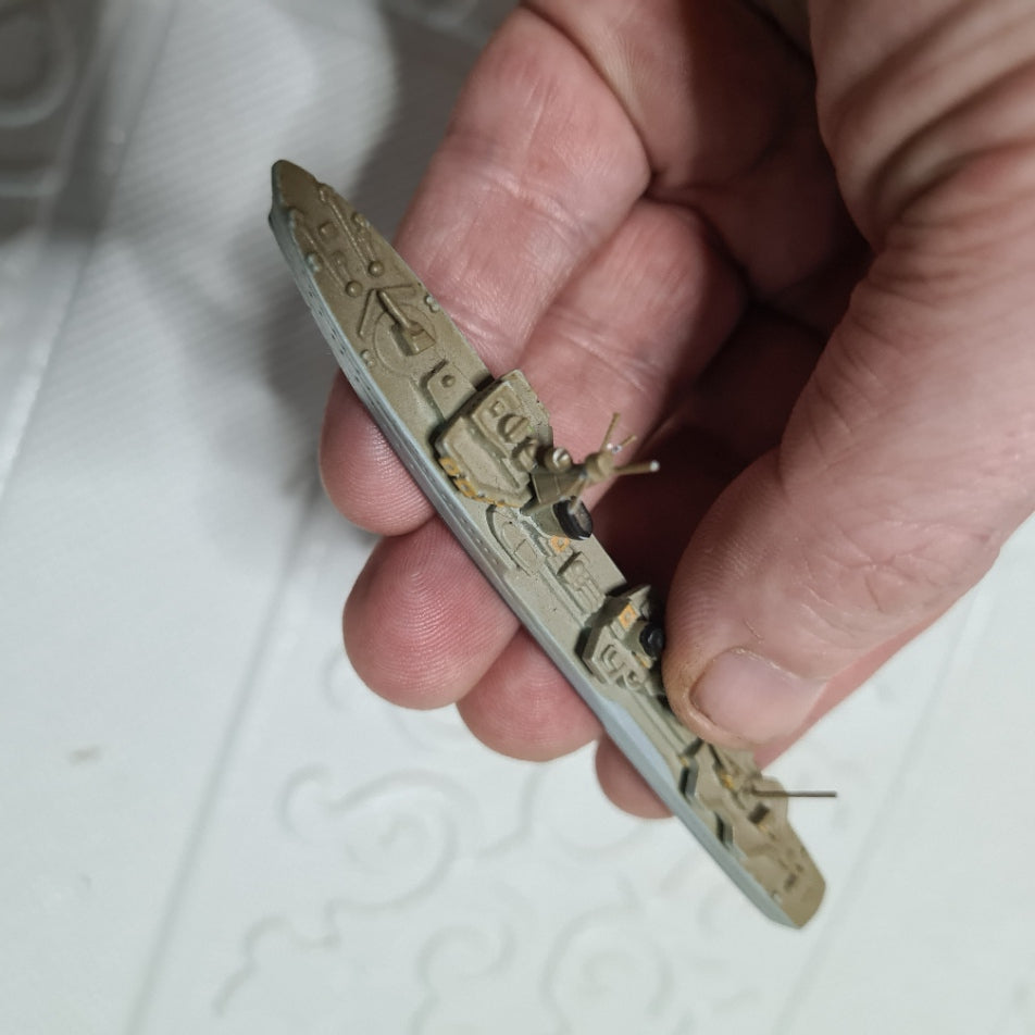 Hansa 1:1250 S24 z-23 1940 destroyer battleship  waterline metal model good example