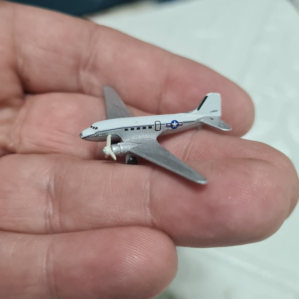 Schabak 1:600 US Air Force DC3 C-54 Dakota berlin airlift made Germany diecast plane 932/86
