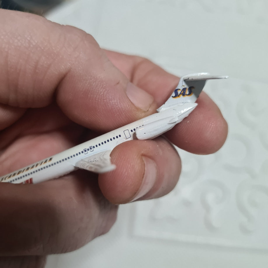 Schabak 1:600 Douglas MD-80 SAS Scandinavian airlines made Germany diecast plane 904/16