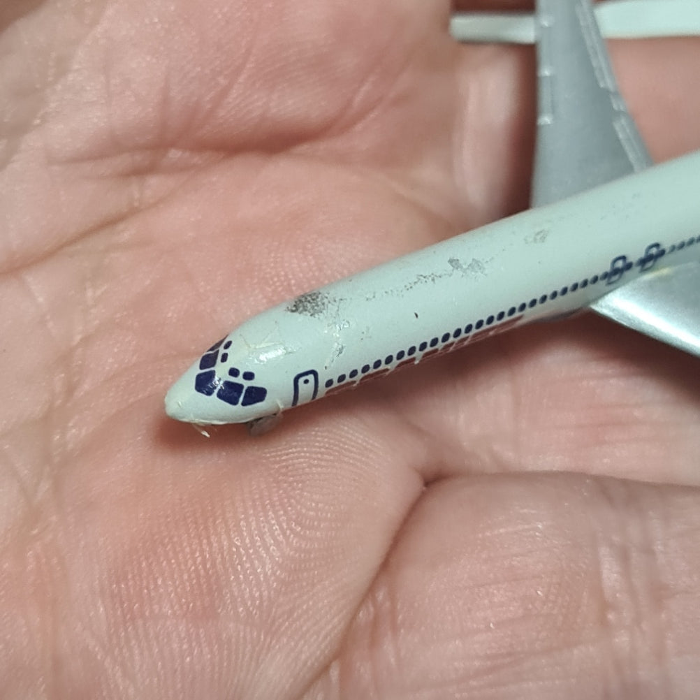 Schabak 1:600 Boeing 727-200 Braniff made Germany diecast plane 905/45