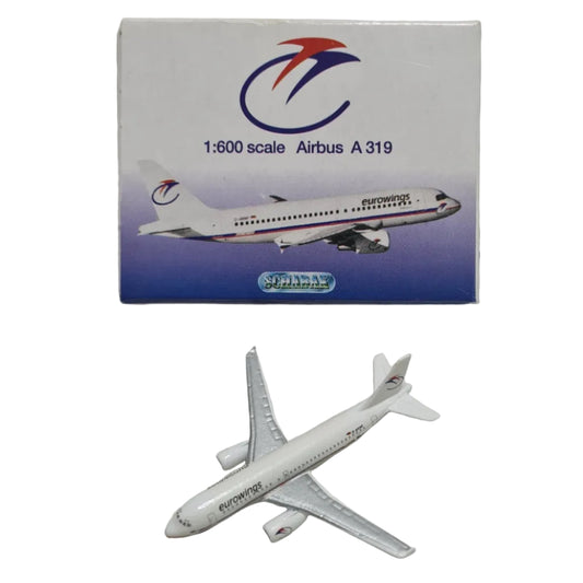 Schabak 1:600 Airbus A-319 Eurowings made Germany diecast plane 957/92