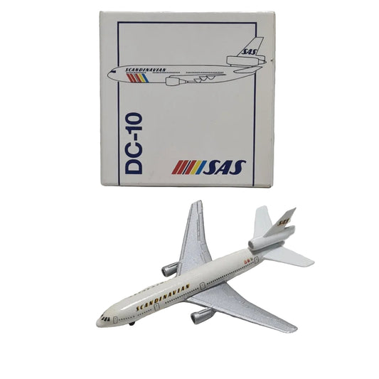 Schabak 1:600 Douglas DC-10 SAS Scandinavian Airlines System made Germany diecast plane 902/16