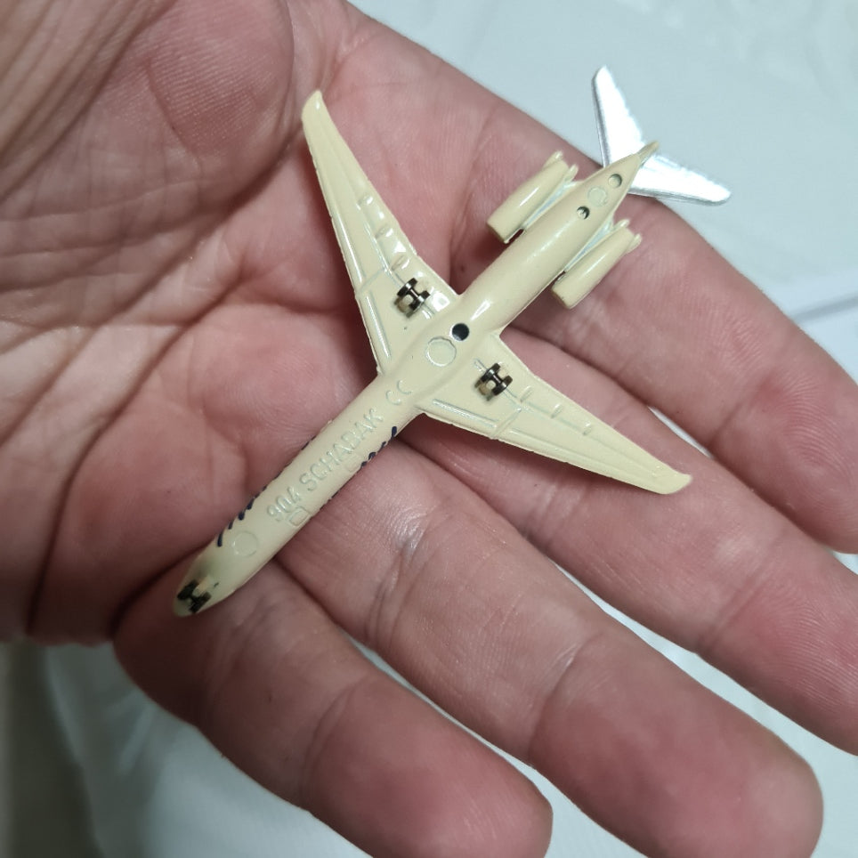 Schabak 1:600 Douglas DC-9 MUSE Air rare silver wings Germany diecast plane 2904/168
