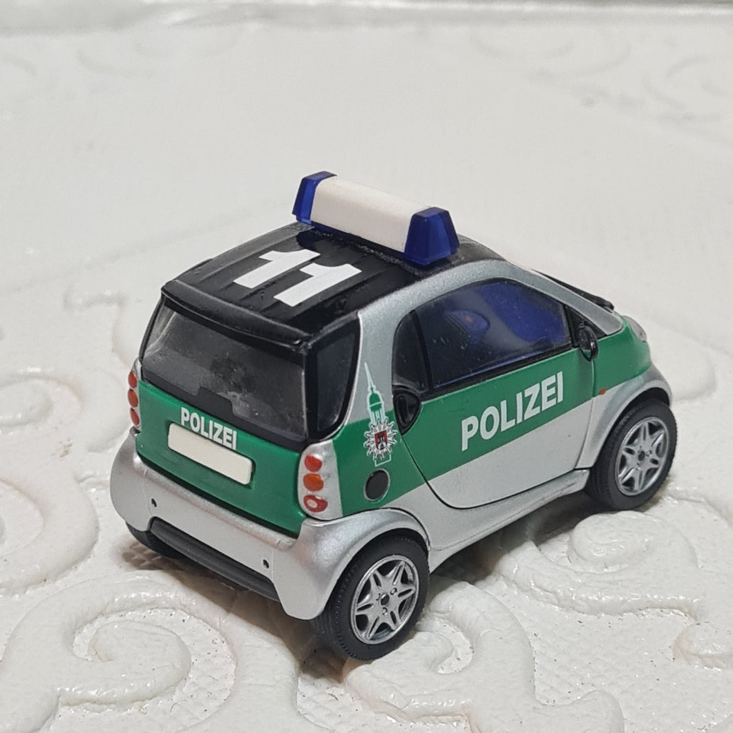 Herpa 1:43 Smart car German Polizei police loose diecast model excellent