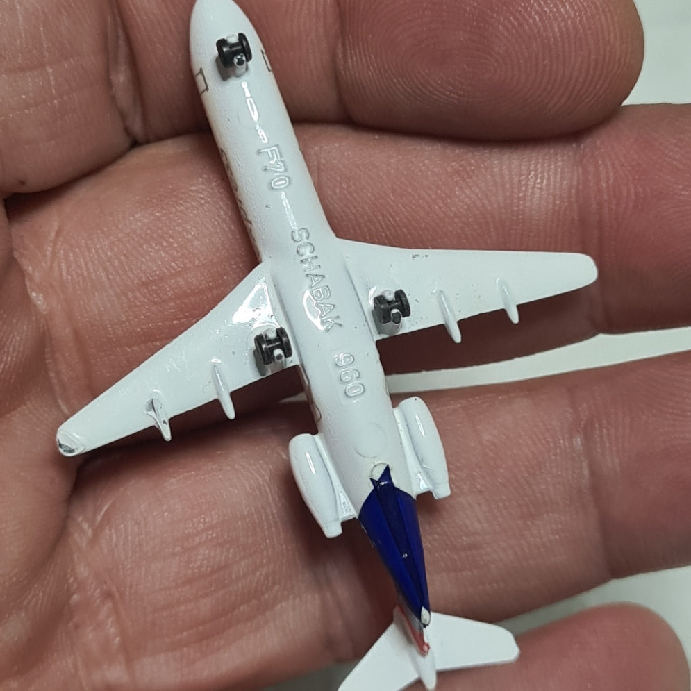 Schabak 1:600 Fokker 70 F-70 Air France vgc Germany diecast plane 960/3