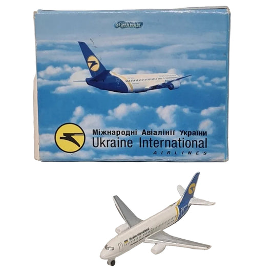 Schabak 1:600 Boeing 737-300 Ukraine international airlines Germany diecast plane 925/218