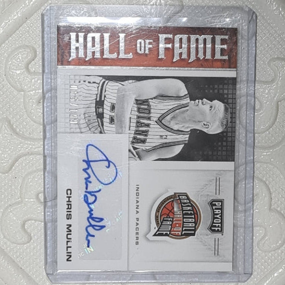 Chris Mullin 2020-21 Panini Chronicles playoff Hall of Fame  Autograph 065/199 #HOF-CMU NBA Basketball Indiana Pacers  