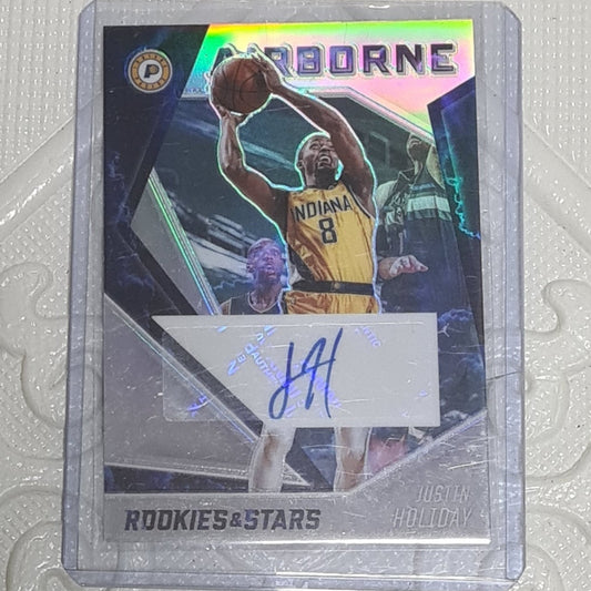 Justin Holiday 2020-21 Panini Chronicles Airborne prizm Autograph #AIR-JHO NBA Basketball Indiana Pacers  