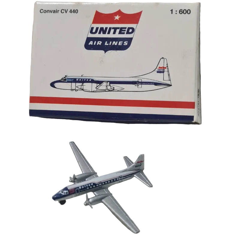 Schabak 1:600 Convair CV-440 United Airlines Germany diecast plane 933/23