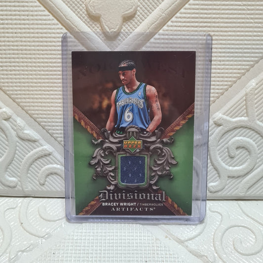 Bracey Wright 2007 Upper-Deck artifacts relic patch DA-WR  NBA Basketball Minnesota Timberwolves very good Sleeved