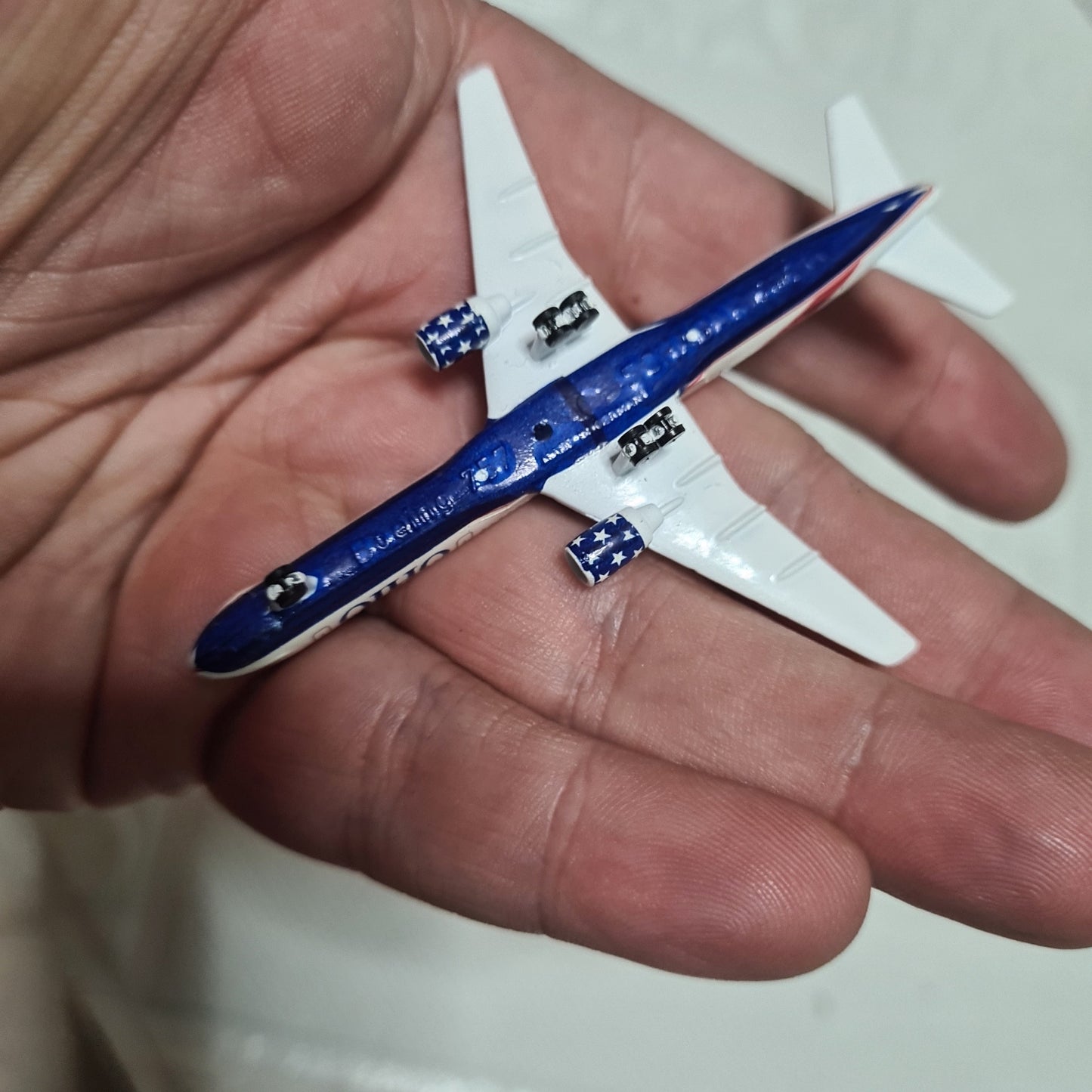 Schabak 1:600 Boeing 757 Ohio State American west Germany diecast plane 908/128o