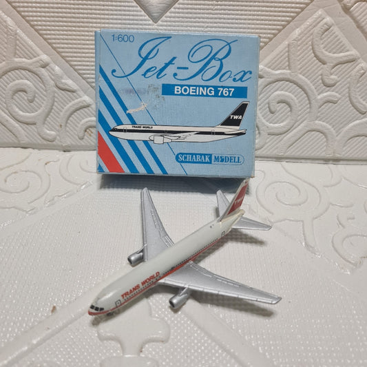 Schabak 1:600 Boeing 767 Trans World Germany diecast plane 907/10