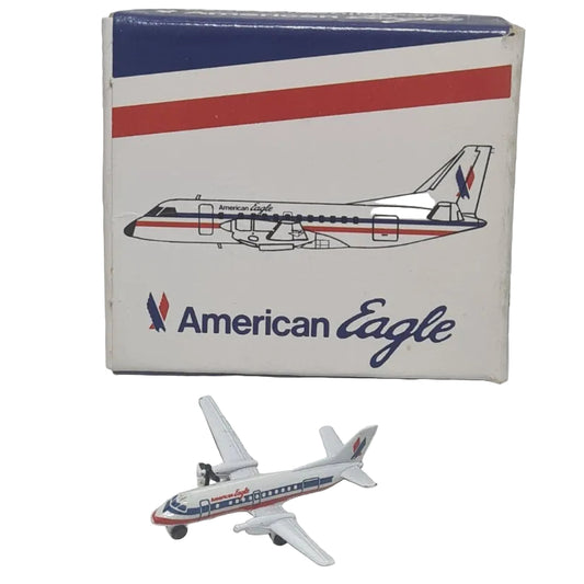 Schabak 1:600 Saab Fairchild 340 American Eagle Germany diecast plane 936/29