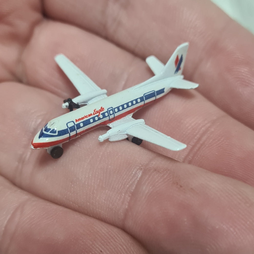 Schabak 1:600 Saab Fairchild 340 American Eagle Germany diecast plane 936/29