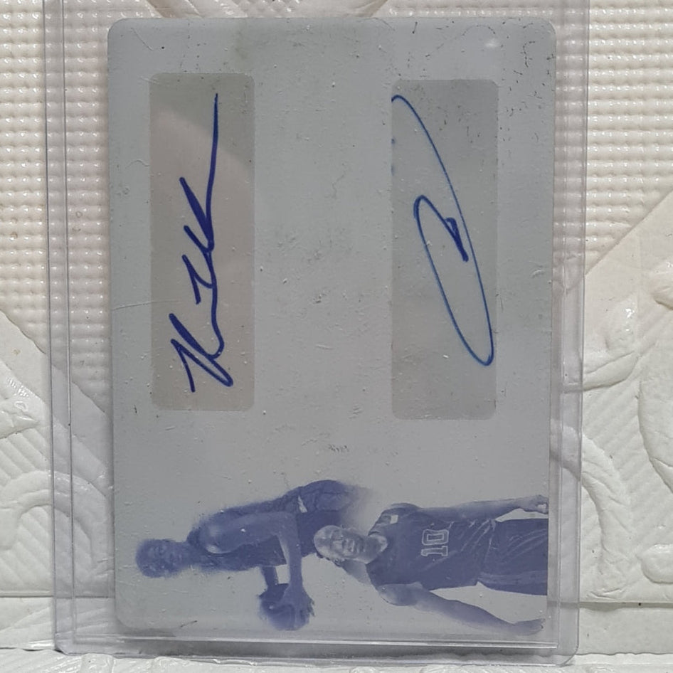 DeMar DeRozan & Wright 2023 Leaf Trinity  1/1 Dual autograph #DA-19 Basketball USC/KINGS MINT sleeved
