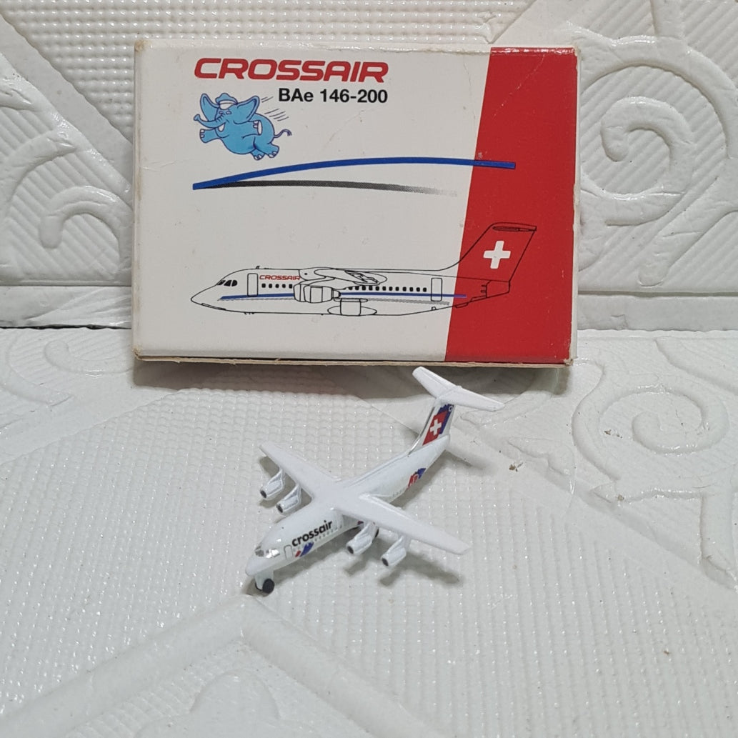 Schabak 1:600 BAe 146-200 Crossair Germany diecast plane 946/80
