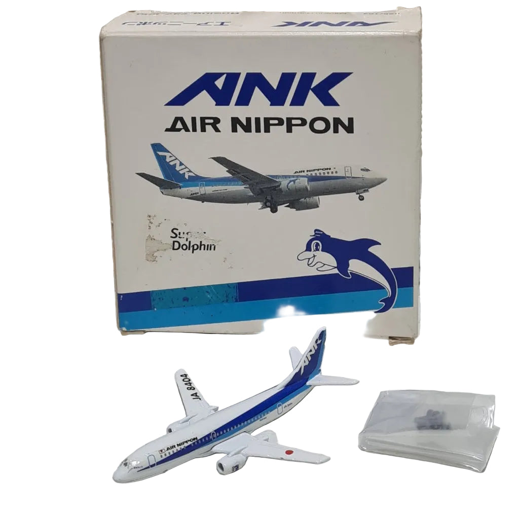Schabak 1:600 Boeing 737-500 ANK Air Nippon super Dolphin made in Germany diecast plane 825/164