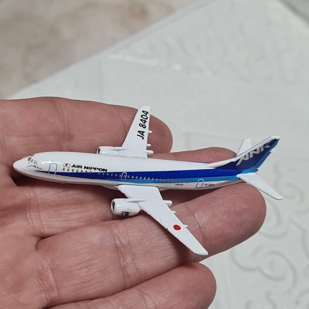 Schabak 1:600 Boeing 737-500 ANK Air Nippon super Dolphin made in Germany diecast plane 825/164