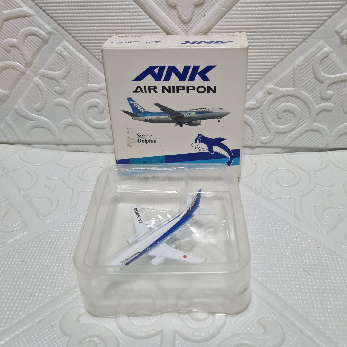 Schabak 1:600 Boeing 737-500 ANK Air Nippon super Dolphin made in Germany diecast plane 825/164