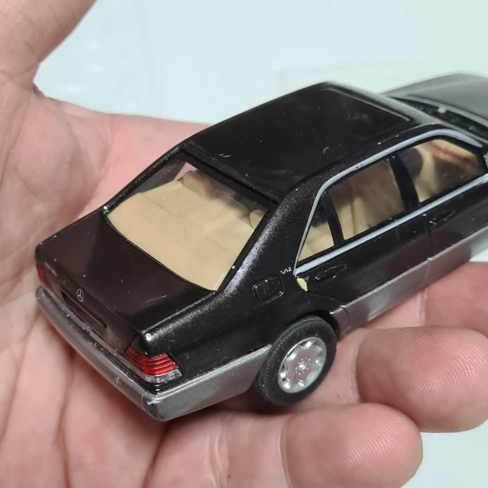 Herpa 1:43 Diecast Mercedes-Benz 600 sel black grey loose unboxed  some wear