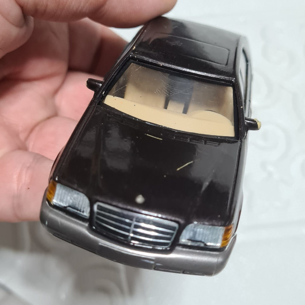 Herpa 1:43 Diecast Mercedes-Benz 600 sel black grey loose unboxed  some wear