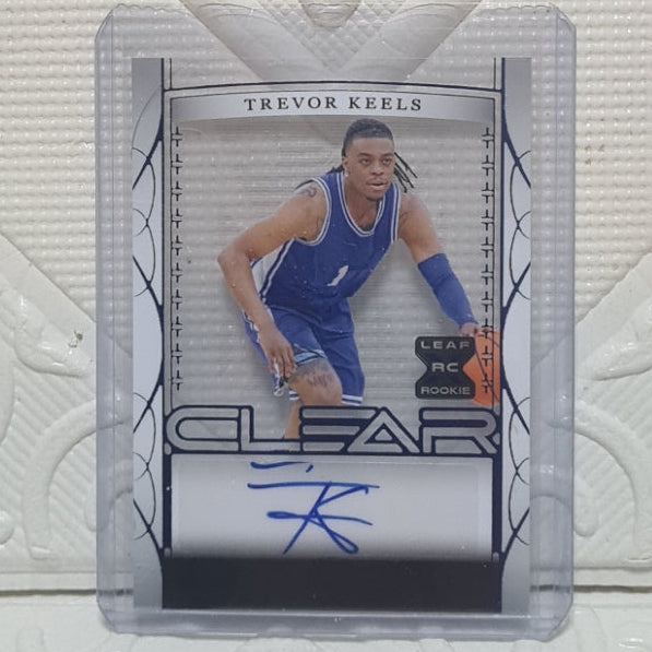 Trevor Keels 2023 Leaf clear RC Autograph 13/30  CA-TK1 Basketball mint sleeved