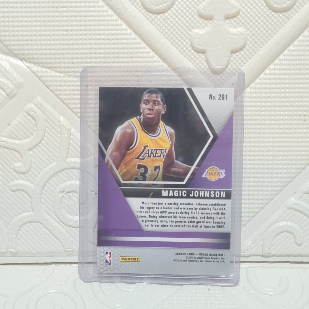 Magic Johnson 2019-20 Panini Mosaic Hall of fame  NBA Basketball ex-mint sleeved