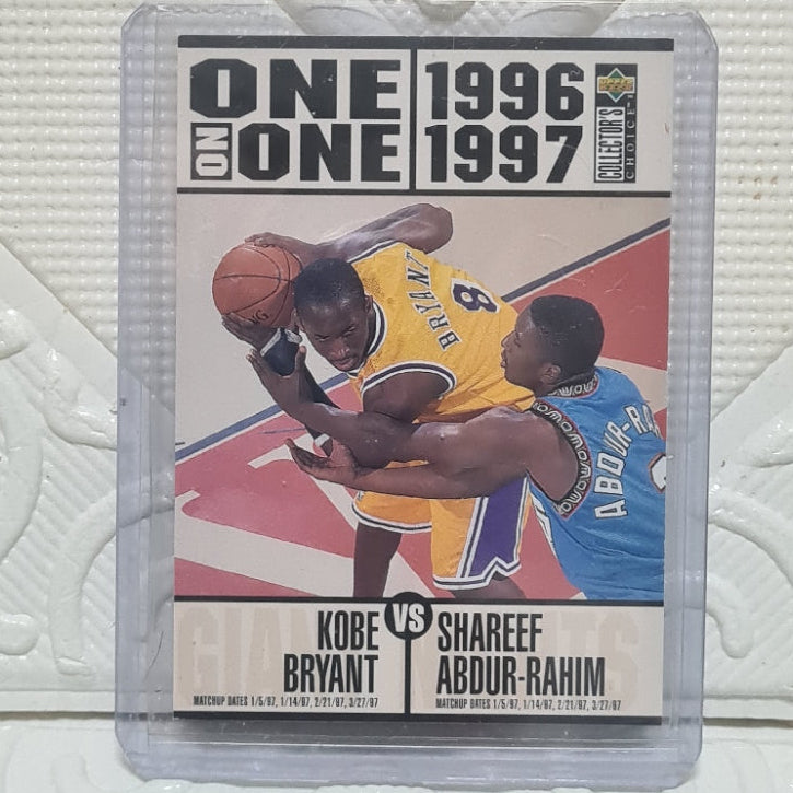 Kobe Bryant 1996 Upper-deck one on one RC rookie #361  NBA Basketball very good sleeved