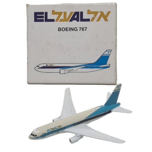 Schabak 1:600 boeing 767 EL AL  made in Germany diecast plane 907/22