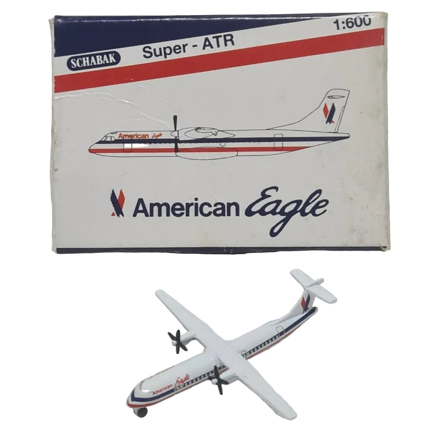 Schabak 1:600 Super ATR American Eagle made in Germany diecast plane 939/29