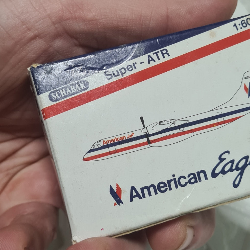 Schabak 1:600 Super ATR American Eagle made in Germany diecast plane 939/29