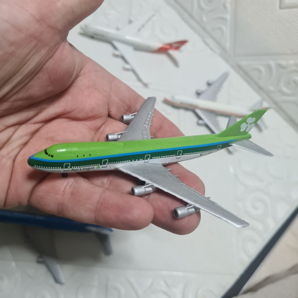 Schabak 1:600 Boeing 747 bundle of loose planes Qantas, National, KLM, Aer Lingus  lot 3