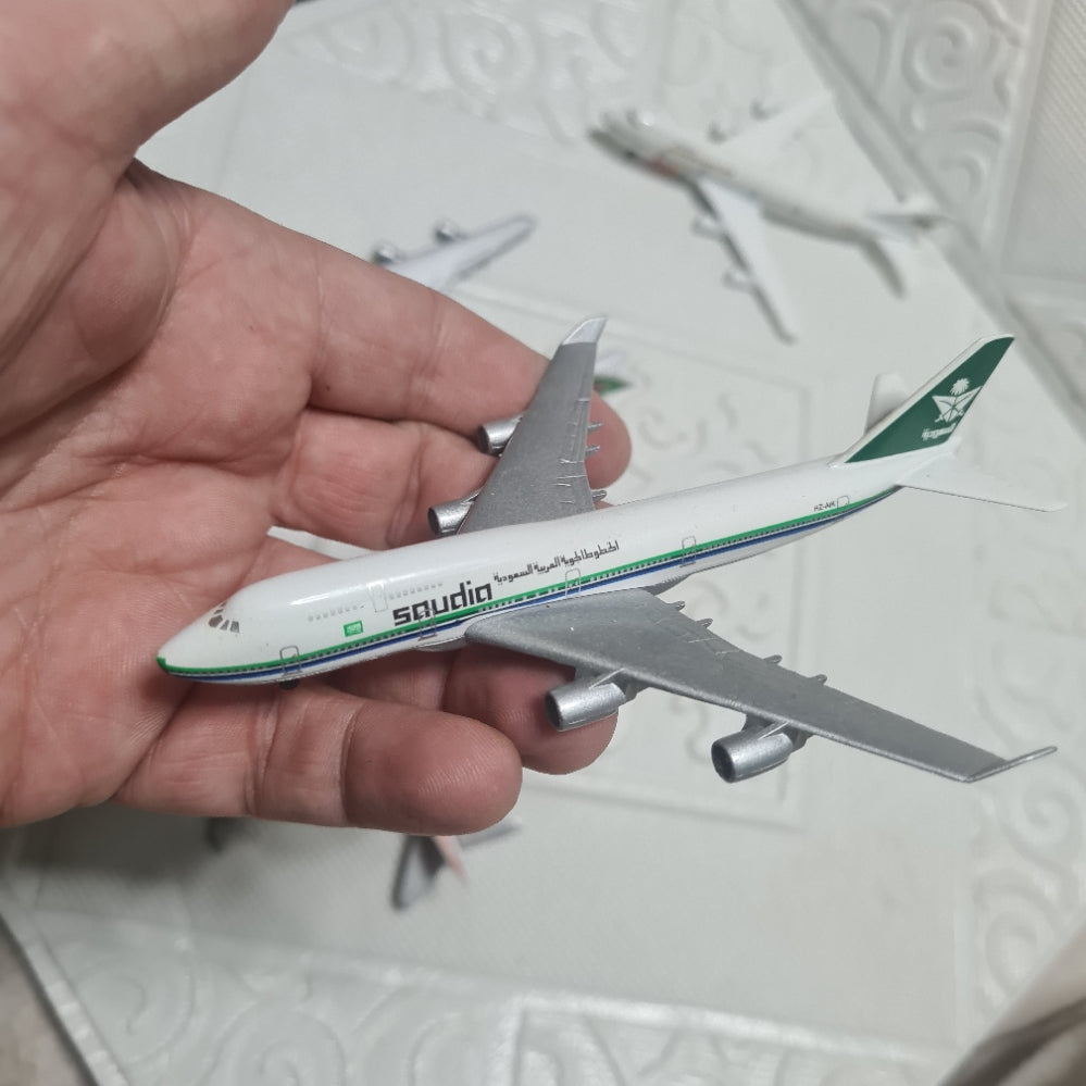 Schabak 1:600 Boeing 747 bundle of loose planes Swissair, SAS, Alitalia, Saudia  lot 4