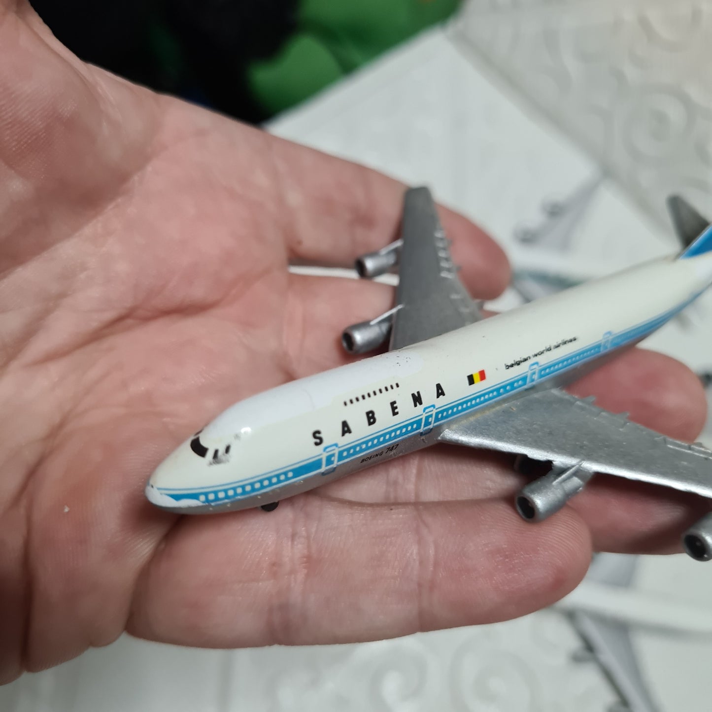 Schabak 1:600 Boeing 747 bundle of loose planes British Airways, Caledonia, Sabena, Air New Zealand  lot 5