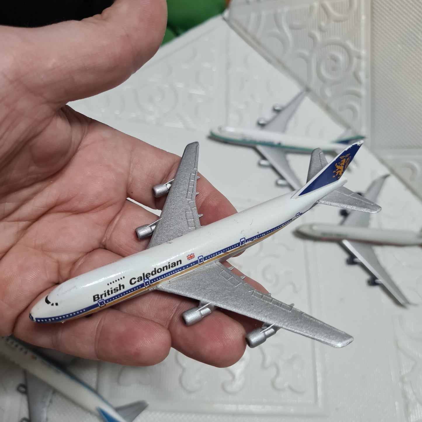 Schabak 1:600 Boeing 747 bundle of loose planes British Airways, Caledonia, Sabena, Air New Zealand  lot 5