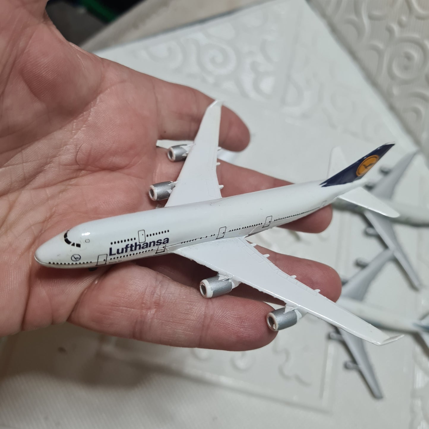 Schabak 1:600 Boeing 747 bundle of loose planes Sabena, Lufthansa, UTA, Northwest lot 6